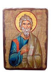 Икона Андрей Апостол под старину (17 х 23 см), арт IDR-573
