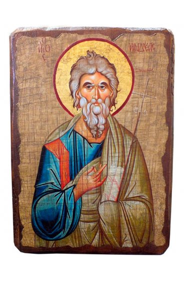 Икона Андрей Апостол под старину (17 х 23 см), арт IDR-573