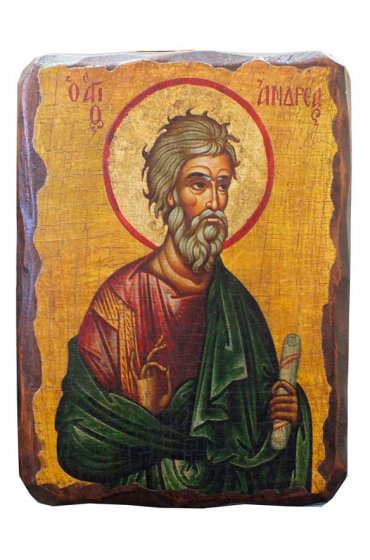 Икона Андрей Апостол под старину (13 х 17,5 см), арт IDR-574