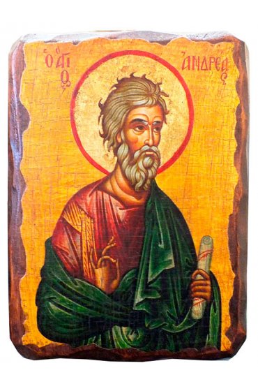 Икона Андрей Апостол под старину (17 х 23 см), арт IDR-575