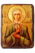 Икона Агафия Кушеловская блаженная под старину (13 х 17,5 см), арт IDR-806