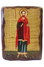 Икона Косма Бессеребреник под старину (13 х 17,5 см), арт IDR-817
