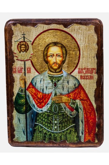 Икона Александр Невский (17 х 23 см), арт IDR-893