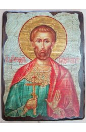 Икона Богдан Анкирский под старину (21*27 см), арт IDR-1555