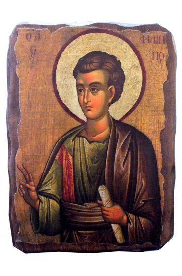 Икона Филипп Апостол под старину (13 х 17,5 см), арт IDR-583