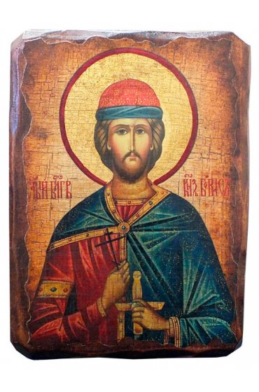 Икона Борис под старину (13 х 17,5 см), арт IDR-586