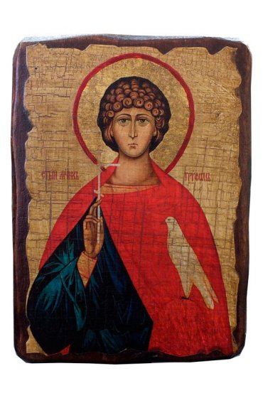 Икона Трифон под старину (13 х 17,5 см), арт IDR-638