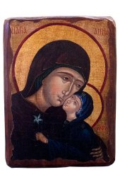 Икона Анна с Младенцем Марией под старину (13 х 17,5 см), арт IDR-645