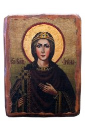 Икона Ирина Македонская под старину (13 х 17,5 см), арт IDR-654