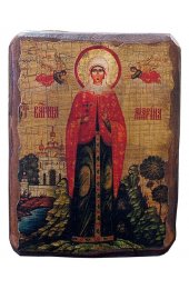 Икона Марина (Маргарита) Антиохийская под старину (13 х 17,5 см), арт IDR-663