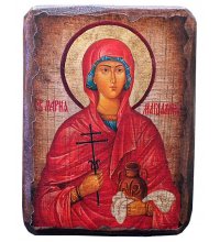 Икона Мария Магдалина под старину (13 х 17,5 см), арт IDR-665