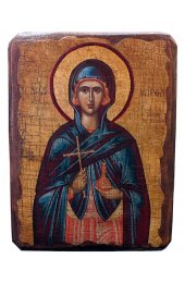 Икона Марта (Марфа) Вифанская под старину (13 х 17,5 см)  IDR-666