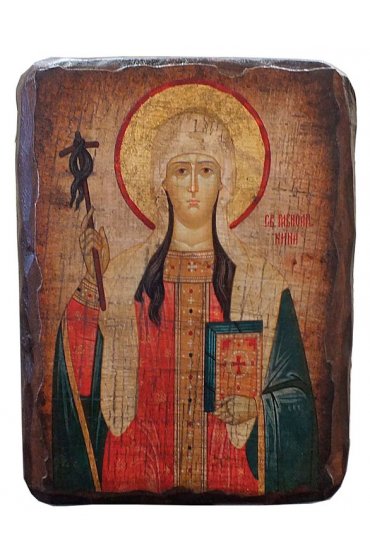 Икона Нина Равноапостольная под старину (13 х 17,5 см), арт IDR-670