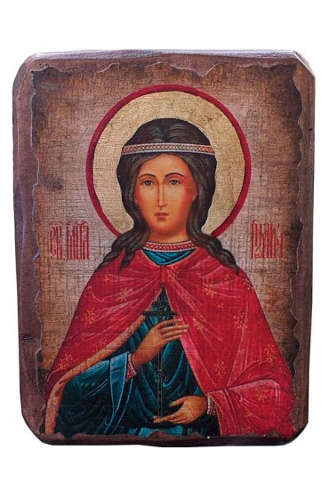 Икона Иулия (Юлия) Карфагенская под старину (13 х 17,5 см), арт IDR-676