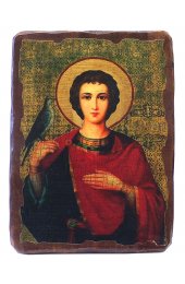 Икона Трифон Апамейский Никейский под старину (17 х 23 см), арт IDR-710