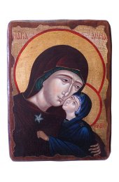Икона Анна с Младенцем Марией под старину (17 х 23 см), арт IDR-712