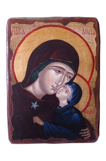 Икона Анна с Младенцем Марией под старину (17 х 23 см), арт IDR-712