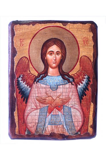 Икона Спас Благое Молчание под старину (13 х 17,5 см), арт IDR-716