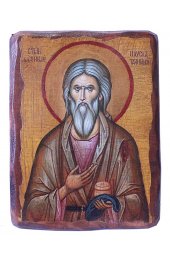 Икона Павел Таганрогский под старину (13 х 17,5 см), арт IDR-778