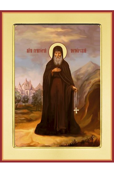 Икона Григорий Печерский ростовая, арт PKI-ПРП-157