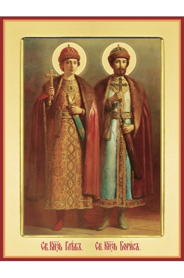Икона Борис и Глеб страстотерпцы, арт PKI-СВ-119