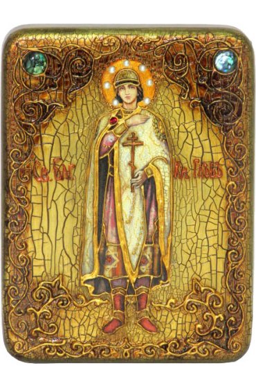 Икона Глеб благоверный князь, арт ИРП-240