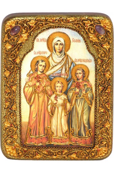 Икона Вера, Надежда, Любовь и их мать София, арт ИРП-312