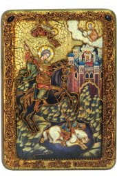 Икона Чудо Дмитрия Солунского о царе Калояне, арт ИРП-452