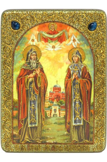 Икона Кирилл и Мария Радонежские, арт ИРП-466