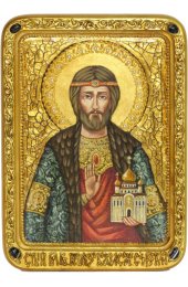 Икона Владислав Сербский писаная, арт ИРП-640