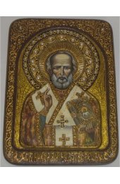 Икона Николай Чудотворец писаная, арт ИРП-657