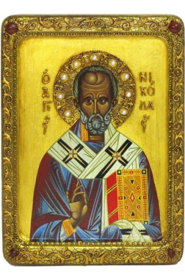 Икона Николай Чудотворец писаная, арт ИРП-658