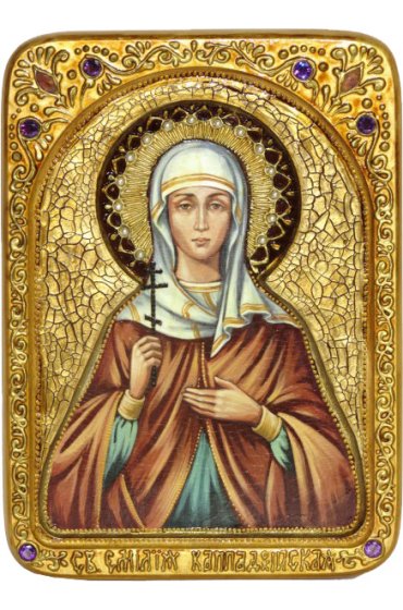 Икона Емилия Кесарийская писаная, арт ИРП-676