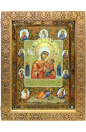 Икона Тихвинская Божья Матерь рукописная, арт ИРП-736