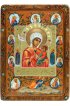 Икона Тихвинская Божья Матерь рукописная, арт ИРП-736