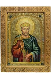 Икона Вячеслав Чешский рукописная, арт ИРП-740