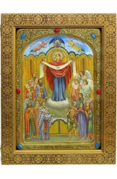 Икона Покров Пресвятой Богородицы рукописная, арт ИРП-757