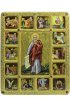 Икона Илия Фесфитянин с житийными сценами писаная, арт ИРП-796