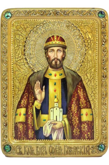 Икона Олег Брянский писаная, арт ИРП-888