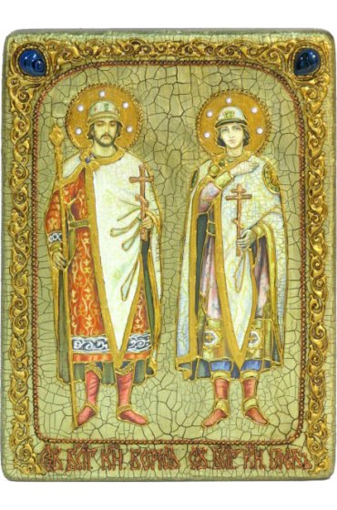 Икона Борис и Глеб благоверные, арт ИРП-903