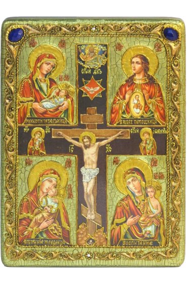 Икона Божьей Матери Четырехчастная материнство, арт ИРП-944