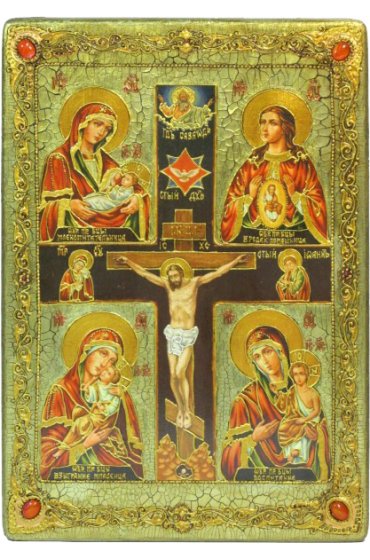 Икона Божьей Матери Четырехчастная материнство, арт ИРП-960