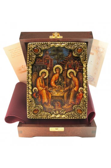 Икона Святая Троица 19*14 см арт Ре-341