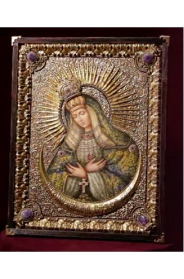 Икона Божья Матерь Остробрамская (80*65 см), арт Ре-385