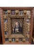 Икона рукописная Серафим Саровский с житием 42*53 см эксклюзивная, арт Ре-3005