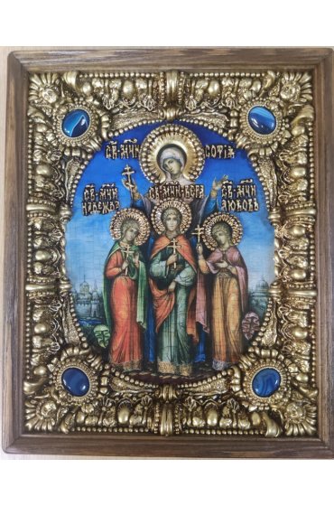 Икона Вера, Надежда, Любовь и их мать София, арт Ре-456