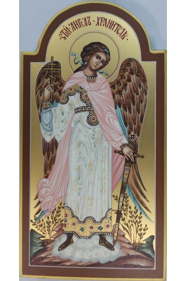 Икона Ангел Хранитель 13 на 24 рукописная, арт ИРГ-953