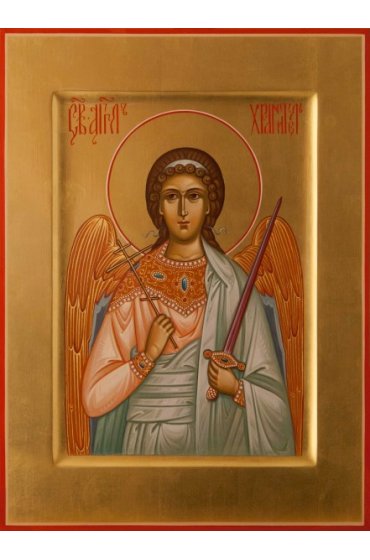 Икона Ангел Хранитель писаная, арт ИР-0012