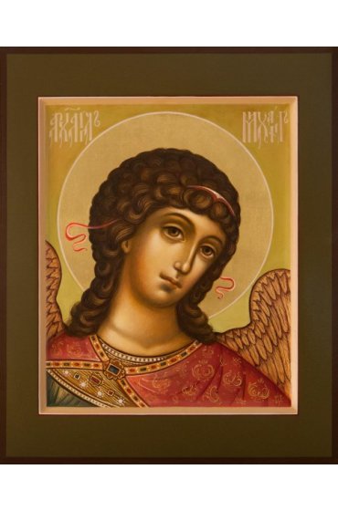 Икона Михаил Архангел писаная, арт ИР-0192