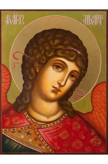 Икона Михаил Архистратиг писаная, арт ИР-0232